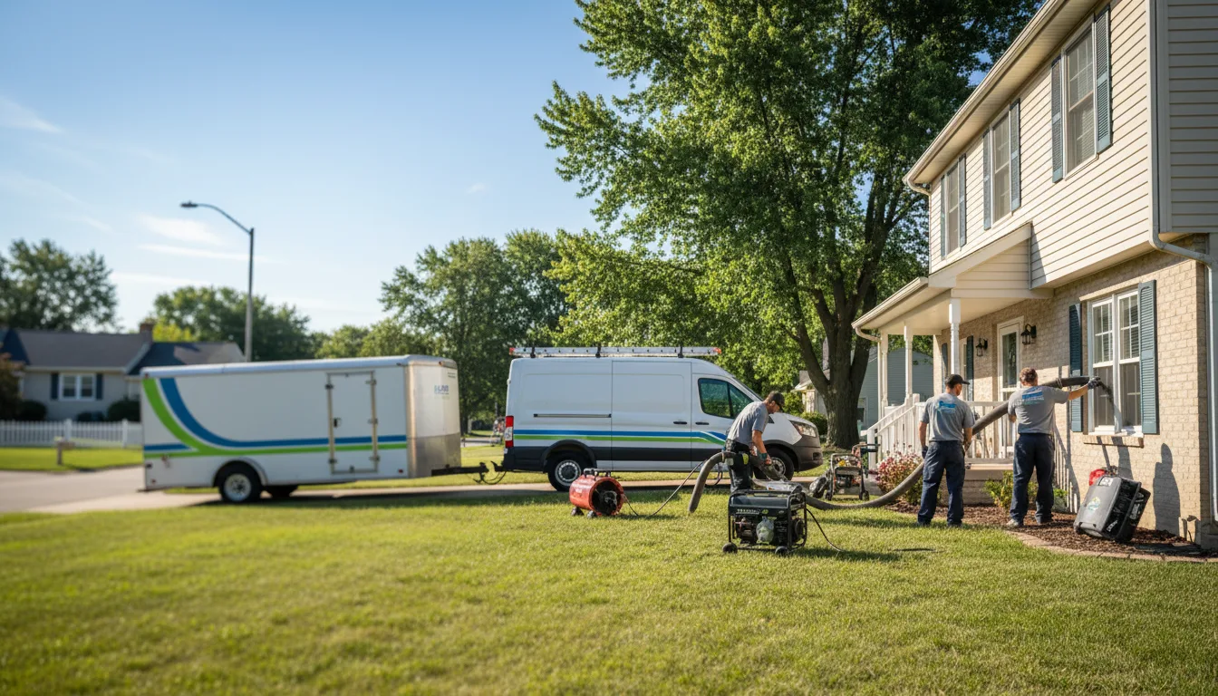 Flooded Basement Restoration And Cleanup With Repair in Parsons, KS near me
